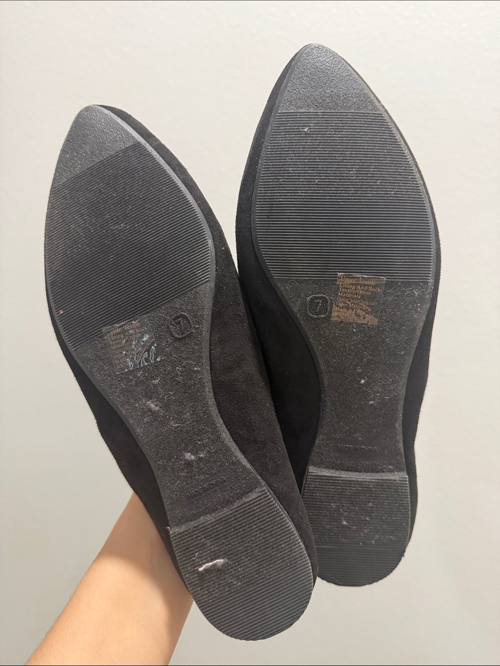 GAP Black Pointed Toe Slip-On Loafers